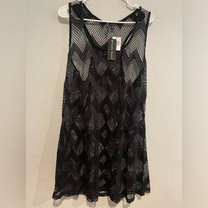 NWT Black Pacific Beach Swim Cover size 2XL